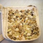 Button Embellished Messager Bag