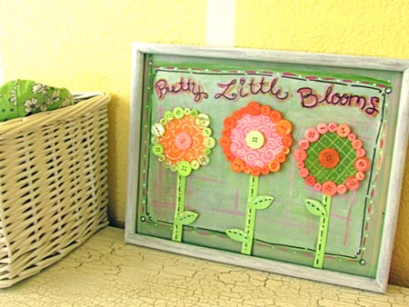 Easy DIY Button Flowers for Home Decor 