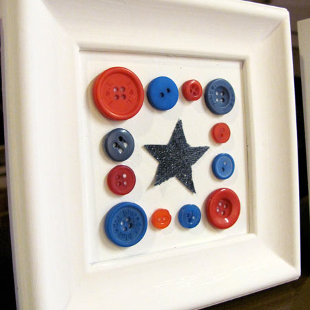 Patriotic button art by Jen Goode