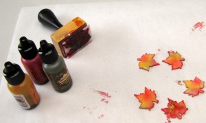 Start Ups - Maple Leaves and Alcohol Ink