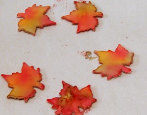 Start Ups - Maple Leaves and Alcohol Ink