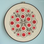 Buttons and Embroidery Line Work