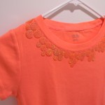 Glitter button tshirt wearable art