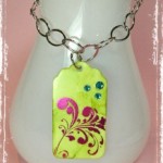 Foil-Embellished Pendant