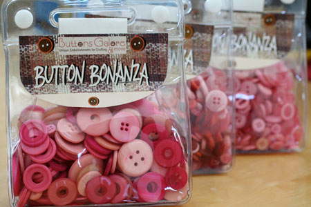 Boston Button Factory Pink Button- Wall Art for your Home or Office