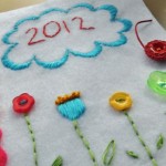 Close-up of Laura Bray's Button Journal