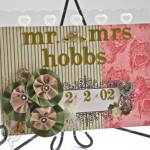 Button embellished Wedding Keepsake