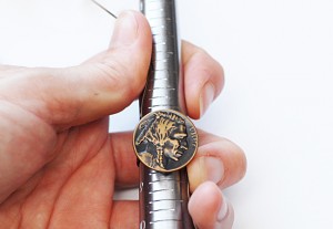 07 Vintage Button Ring - Keri Lee Sereika