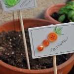 Homemade Carrots & Lettuce Garden Markers