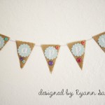 Happy- A Burlap and Button Banner