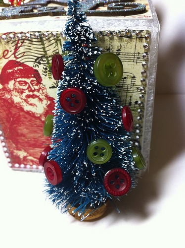 Christmas Craft Bristle Brush Tree