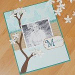 Mother's Day Scrapbook Page with Buttons
