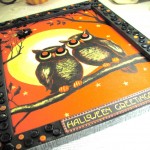 halloween wall art with buttons idea -DIY