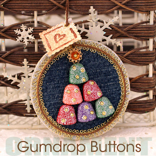 Gumdrop button ornament by Jen Goode