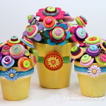 Button Topiary Trio for Spring