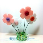 3D Button Flowers