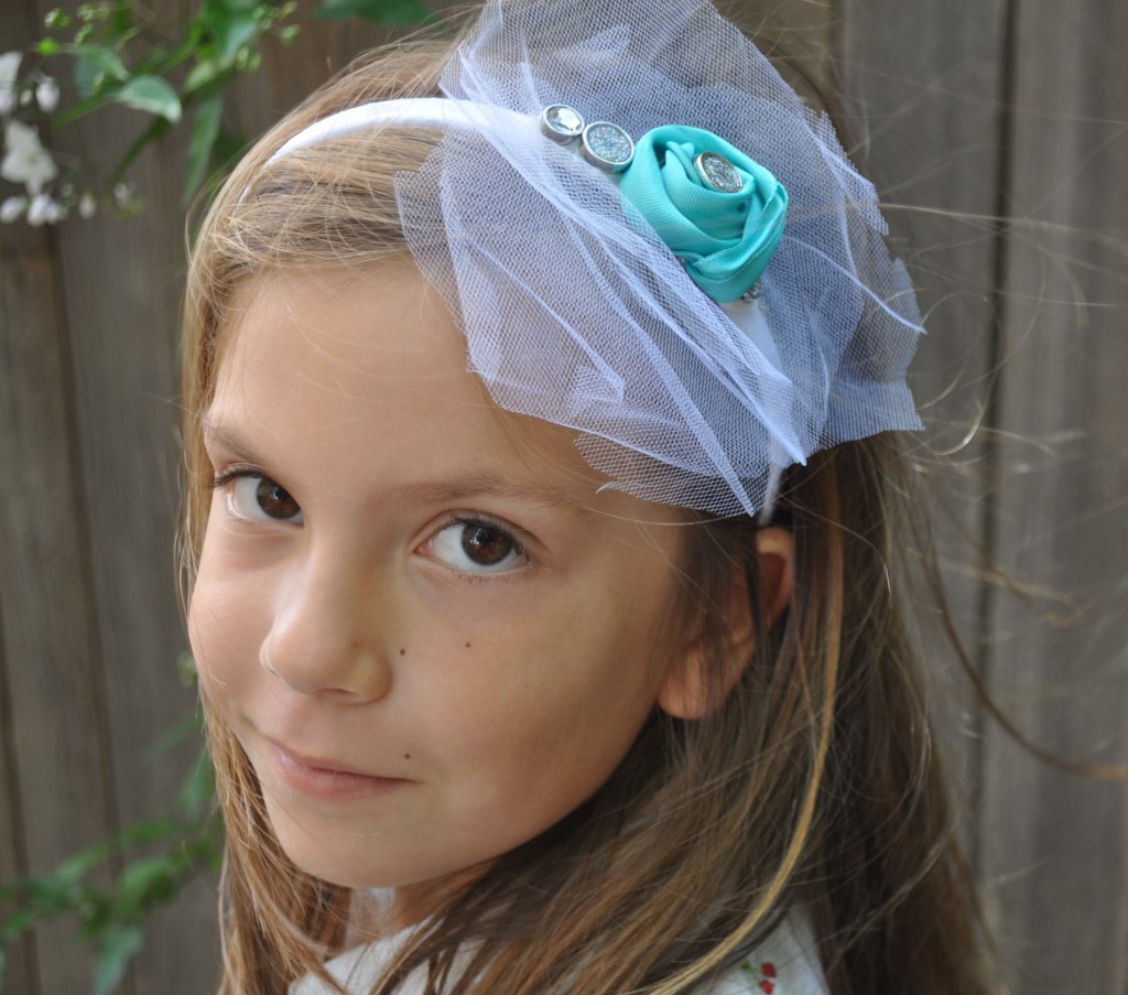 DIY Bridesmaid Headband - Tiffany Blue Wedding