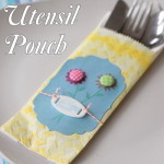 Easter Table Decor Utensil Pouch