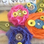 Make an embellished tote with Hand Dyed Buttons
