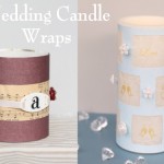 Wedding Decorations – DIY Candle Wraps Two Ways