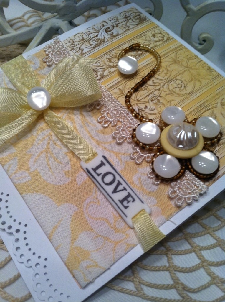 wedding card to make the  Ivory Pearl Haberdashery wedding favors:  