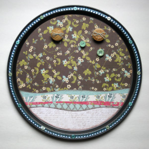 Magnetic Memo Board with Button Magnets by Tracy McLennon for Buttons Galore & More