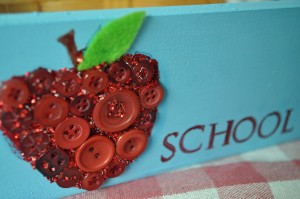 Make a Back to School Homework Organizer with Buttons Galore