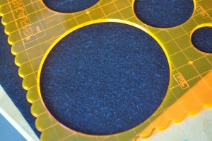 Cut out circles for coaster