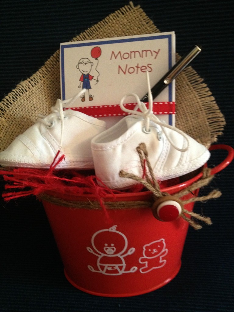 baby gift bucket by Niki Meiners