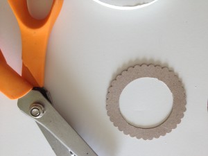 trim with scallop edged scissors