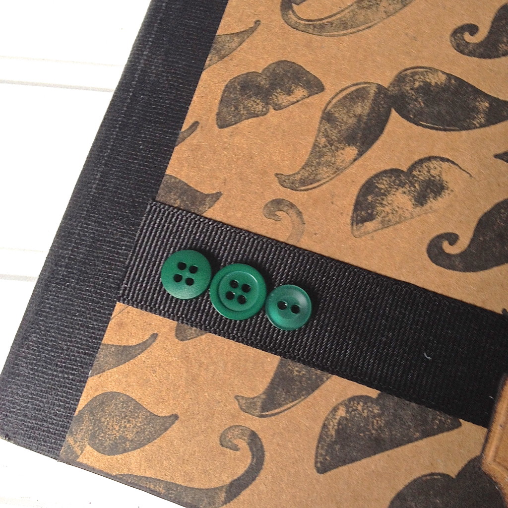 mustache notebook craft idea movember