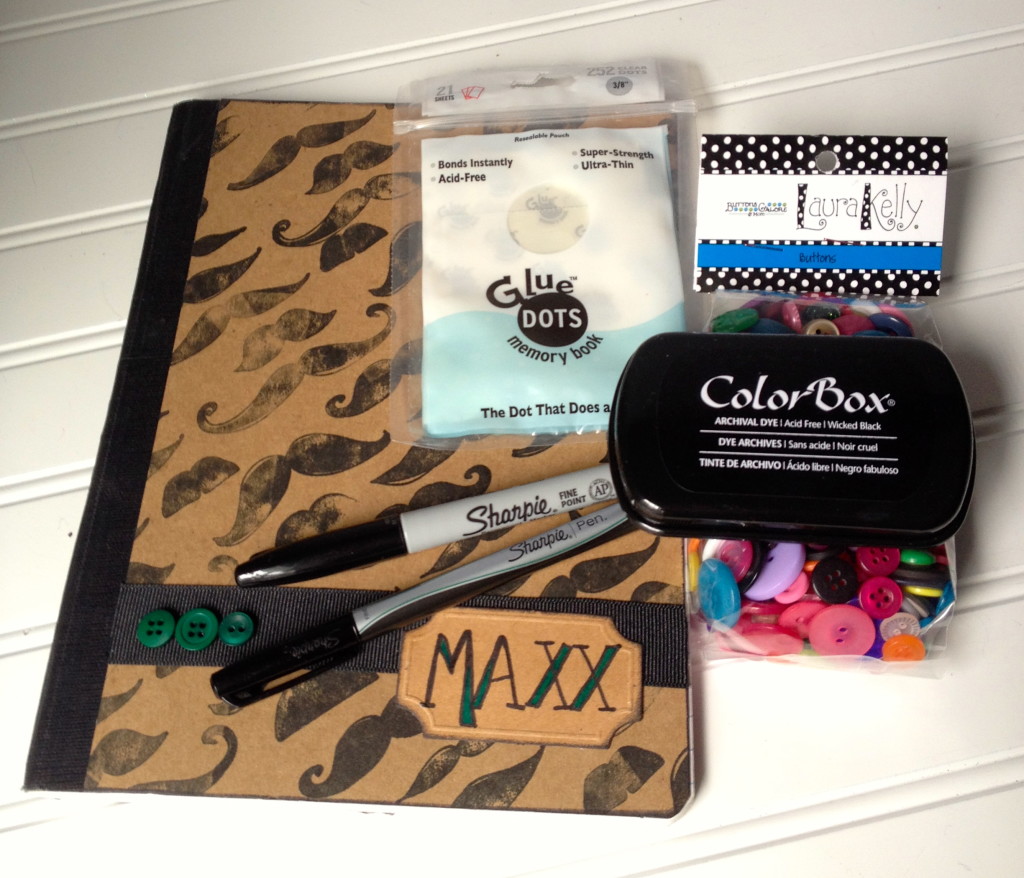 Movember mustache craft idea supplies