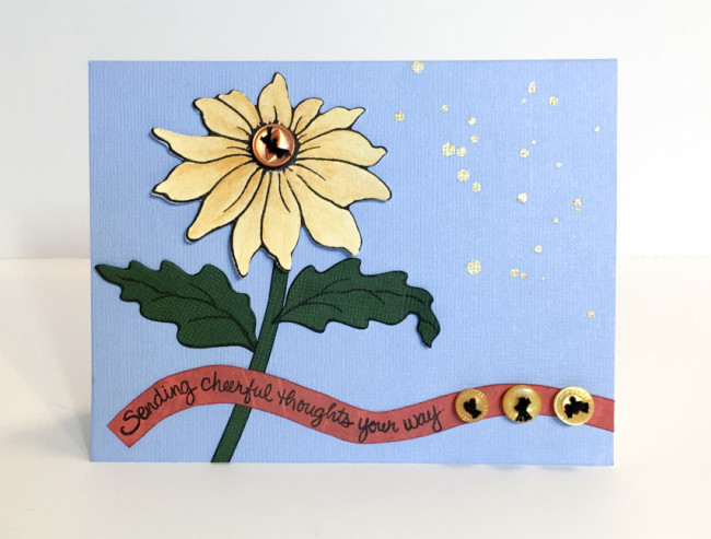 stampedous flower card