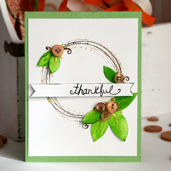 thankful card by May Flaum