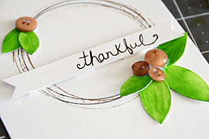 Thankful Card by May Flaum step 2