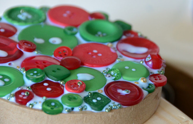 Gluing Buttons and Microbeads