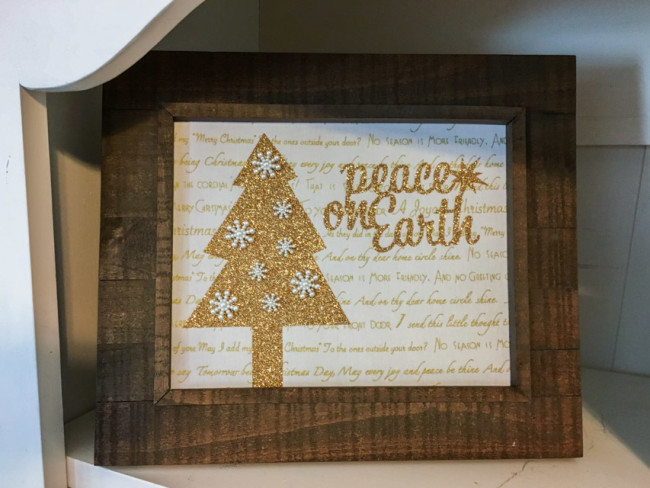 Christmas seasonal photo frame