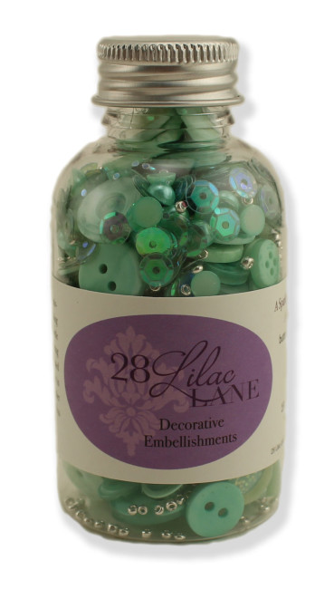 28 Lilac Lane embellishment jars from Buttons Galore