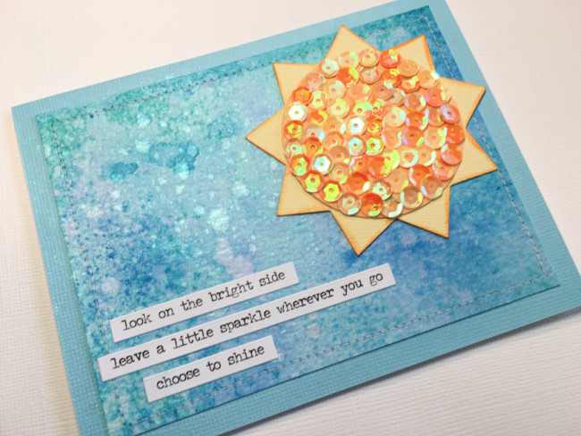 Bright Side Sequin Card