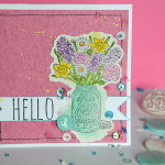 Watercolor Stamped Card