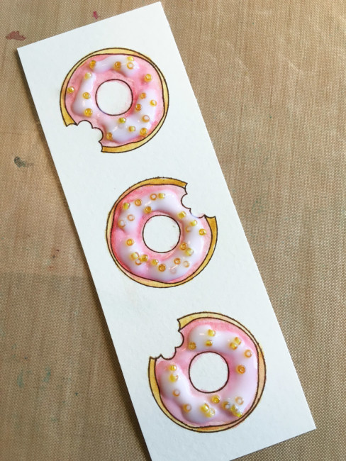 Donut Card gluing