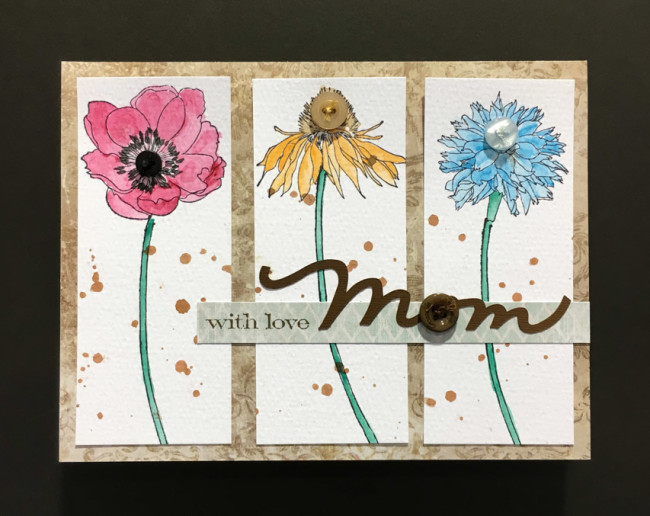 Handmade Floral Mothers Day Card