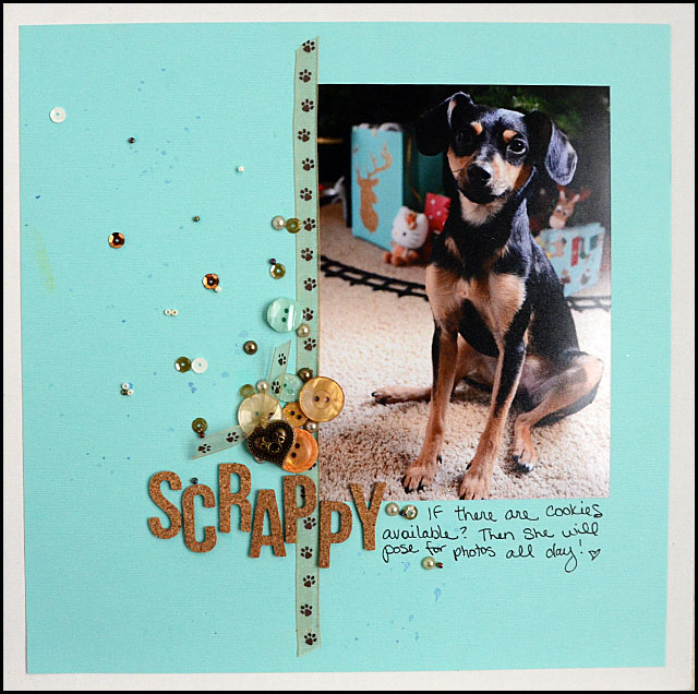 Scrappy layout by May Flaum using 28 Lilac Lane