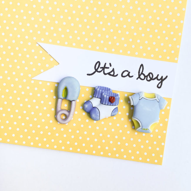 Simple Baby Boy Card