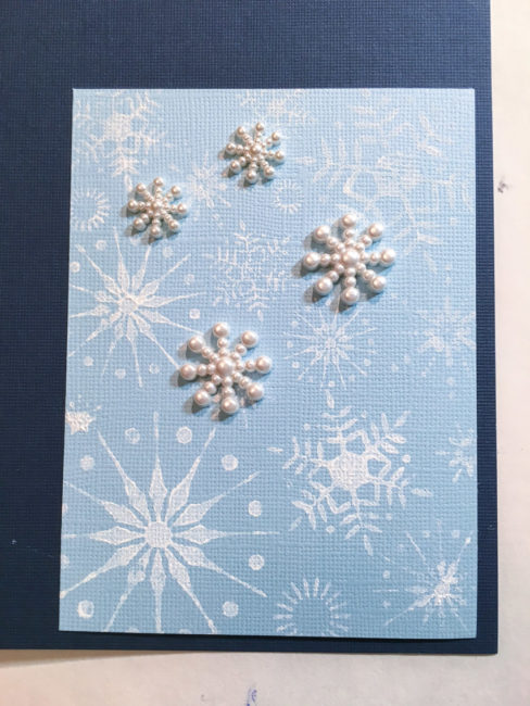 Snowflake card layers