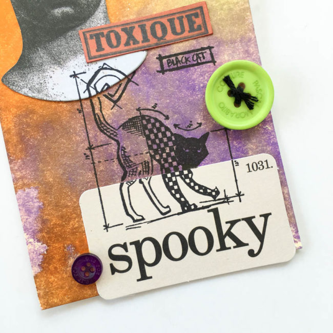 Spooky Halloween Tag close-up