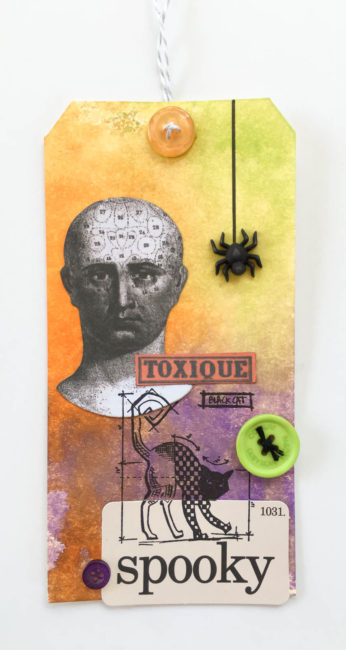 Spooky Halloween Tag by Nancy Nally for Buttons Galore