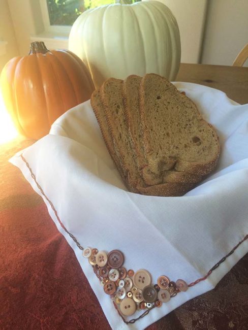 embellished thanksgiving napkins