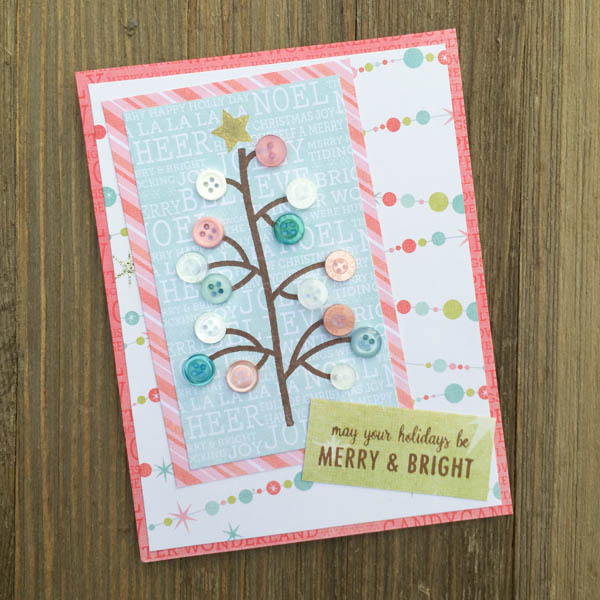 Pretty Pastel Christmas Tree Card