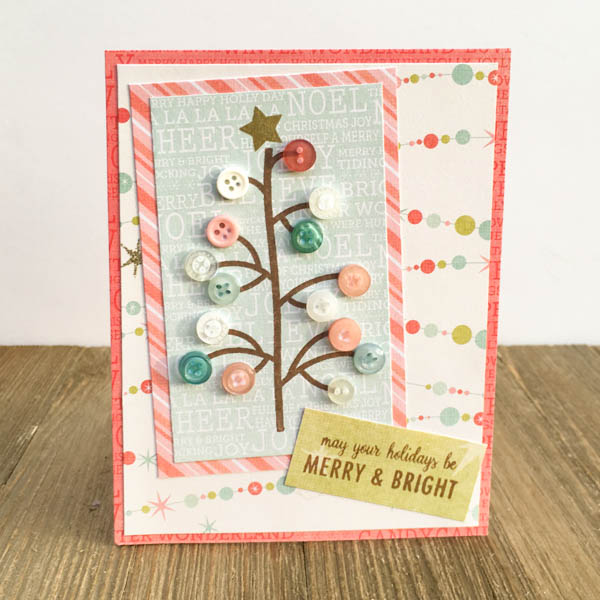 Pretty Pastel Christmas Tree Card